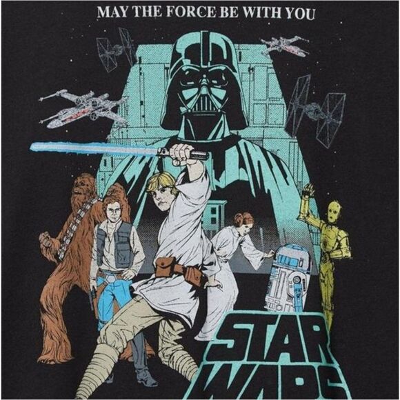 Torrid Star Wars Relaxed Fit Cotton Boxy Tee New - Picture 3 of 4